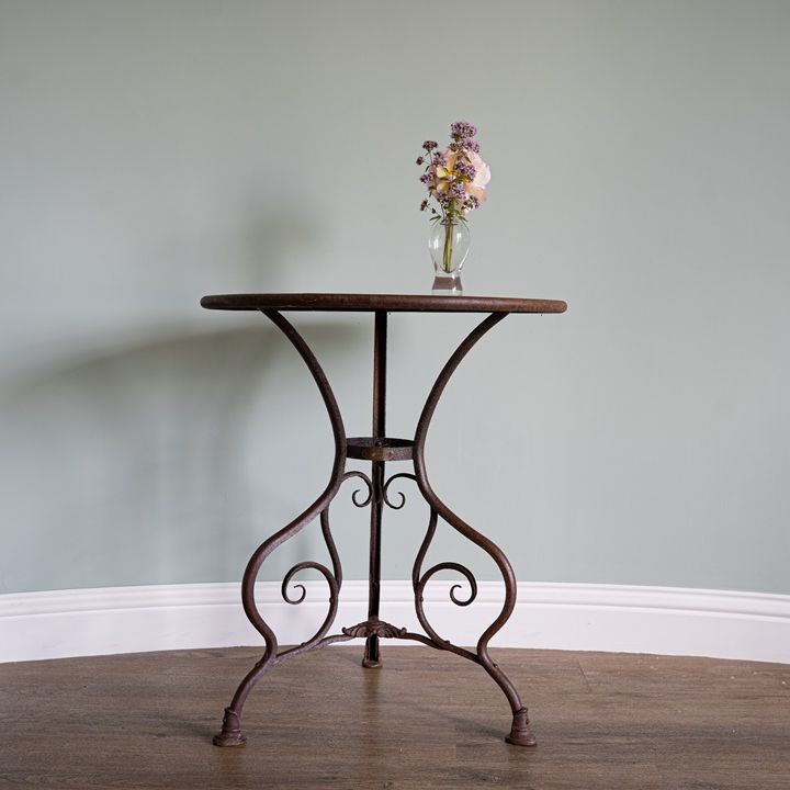 antique iron garden Arras bistro table for sale