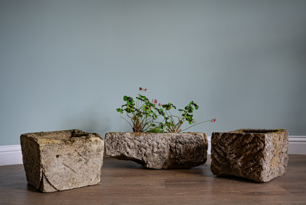 antique stone garden planters