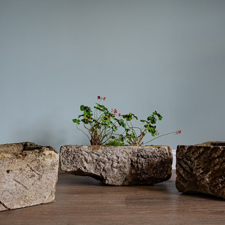 antique stone garden planters
