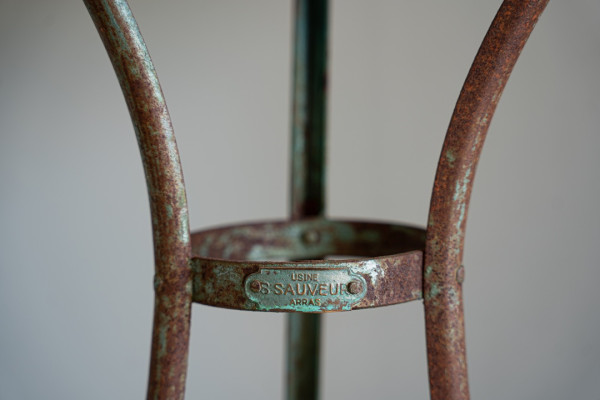 Original antique French Arras bistro table