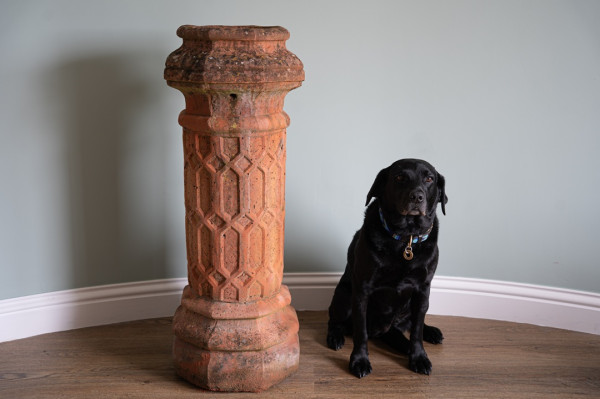 an antique chimney pot for the garden