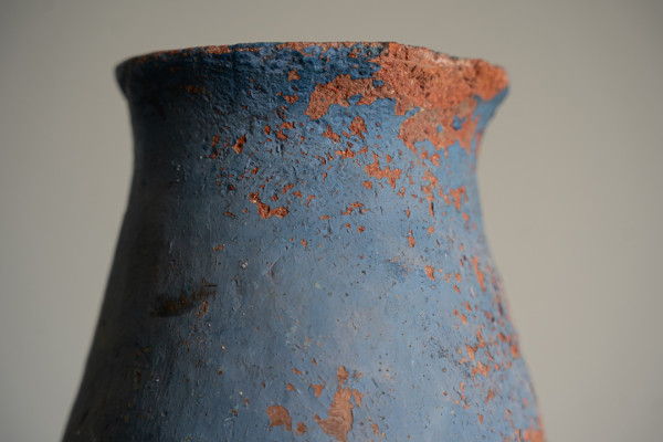 antique blue Turkish vase