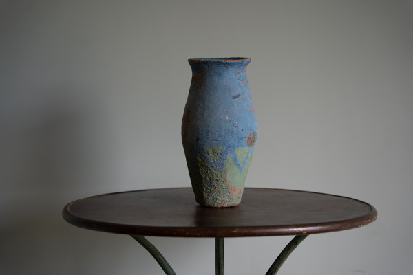 antique blue Turkish vase