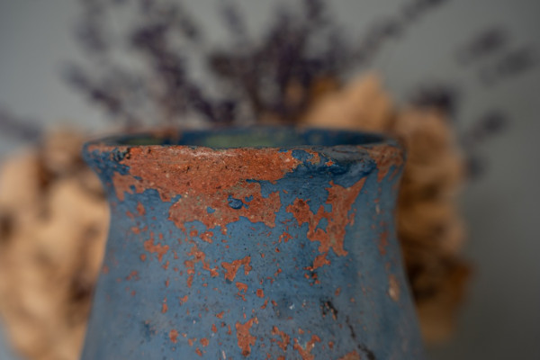 antique blue vase from Turkey