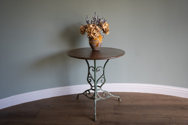 antique iron garden French bistro table