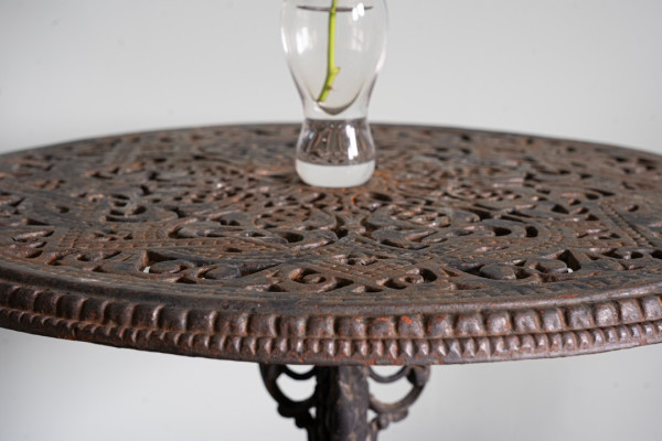 decorative garden cast iron furniture set for two persons