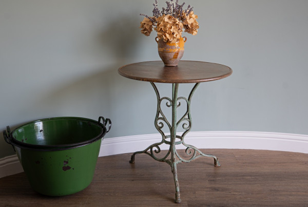 elaborate garden antique iron bistro table