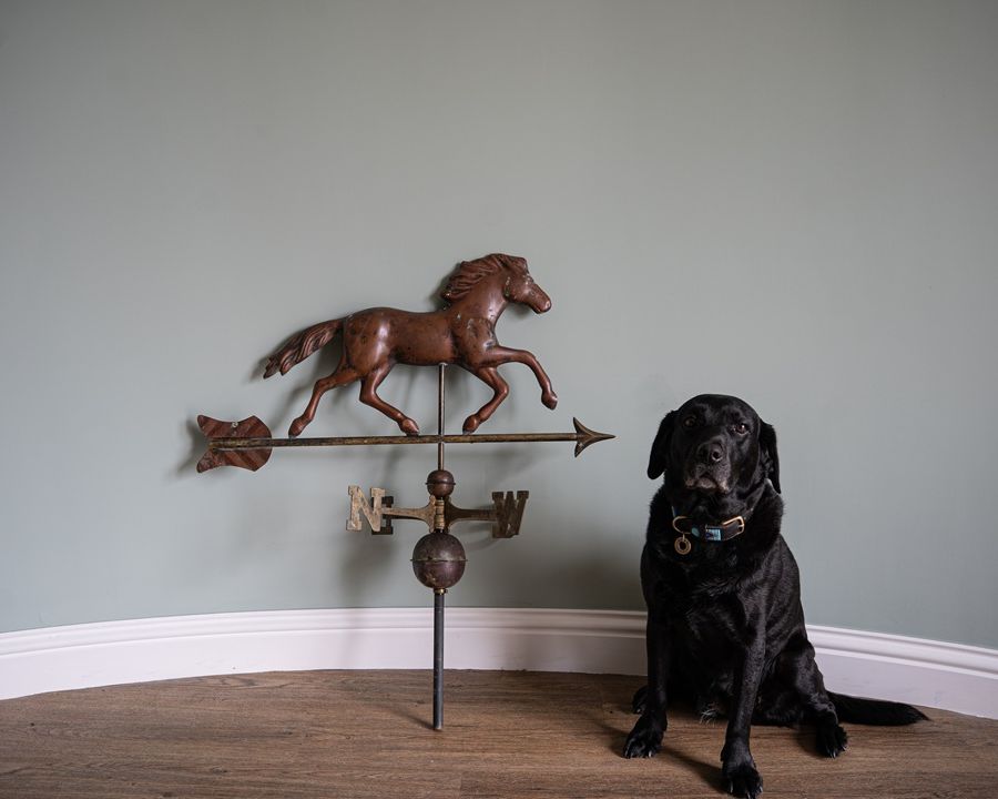 garden horse decorated weathervane