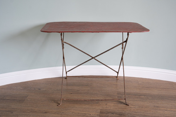 French folding iron antique table
