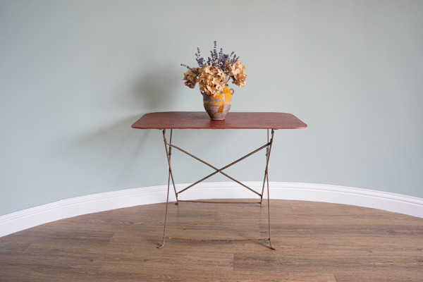 antique folding garden table