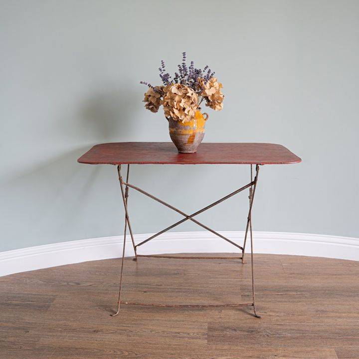 antique folding garden table