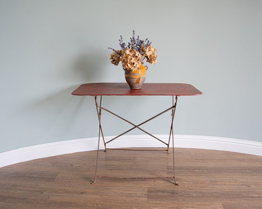 antique folding garden table