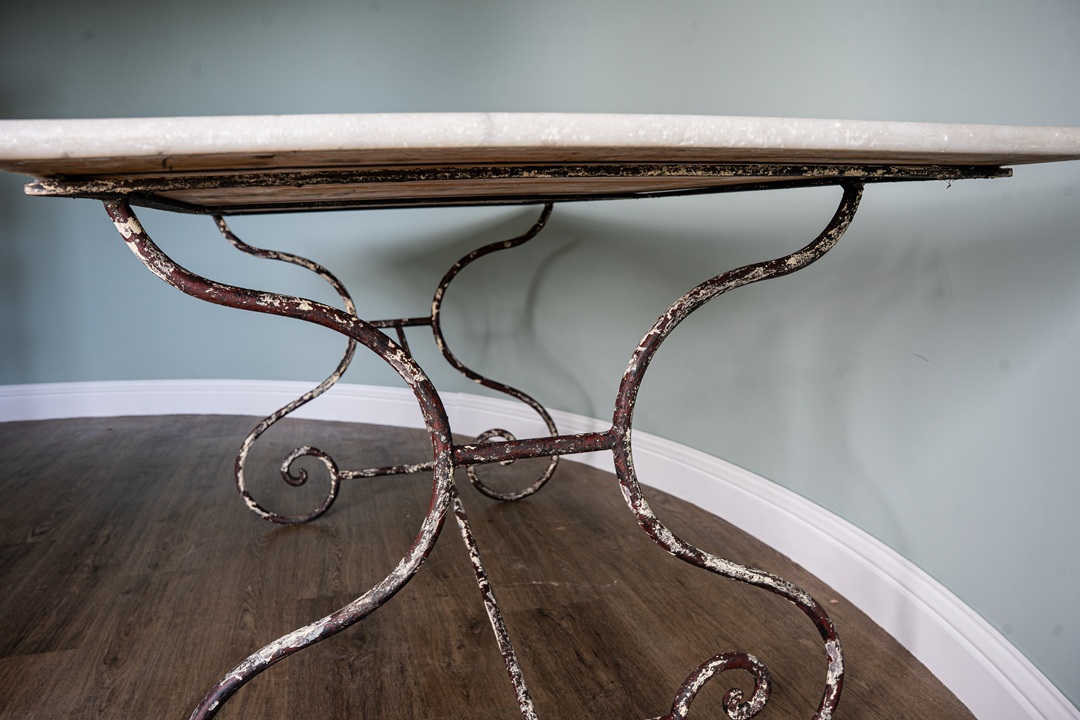 antique garden dining table