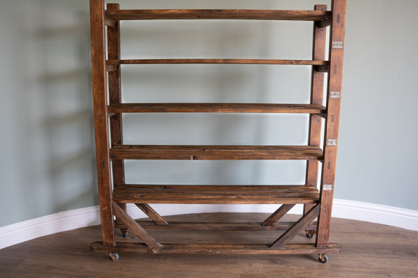 antique shelving bakers rack