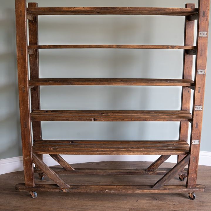 antique shelving bakers rack