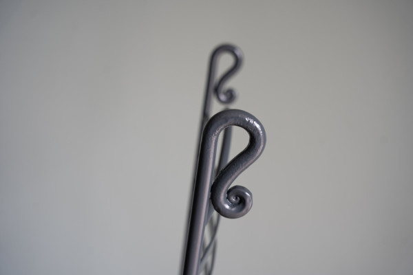 garden iron table as part of a set for dining