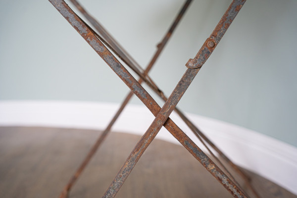 iron folding garden table for sale