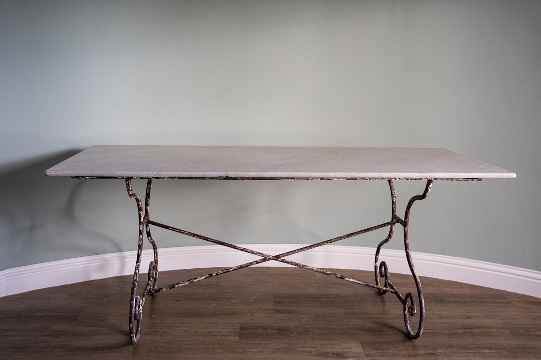 large antique dining table