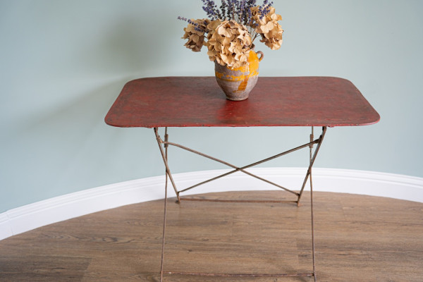 Vintage French Folding Garden Table - Image 11