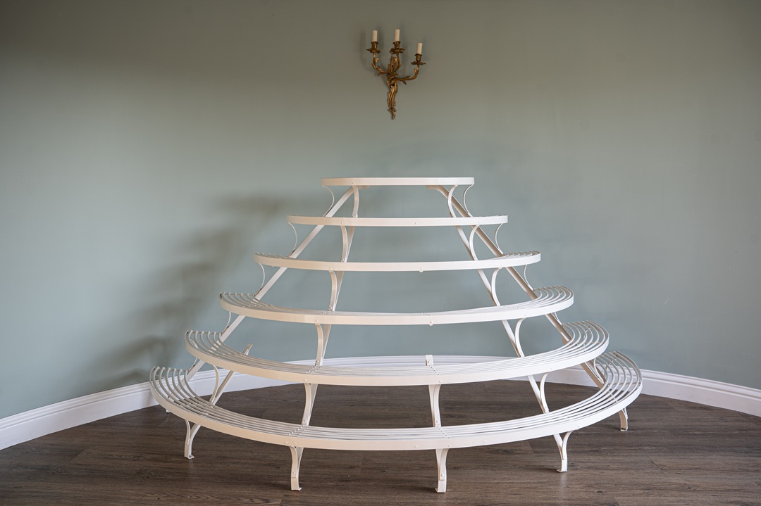 very large antique French garden plantstand