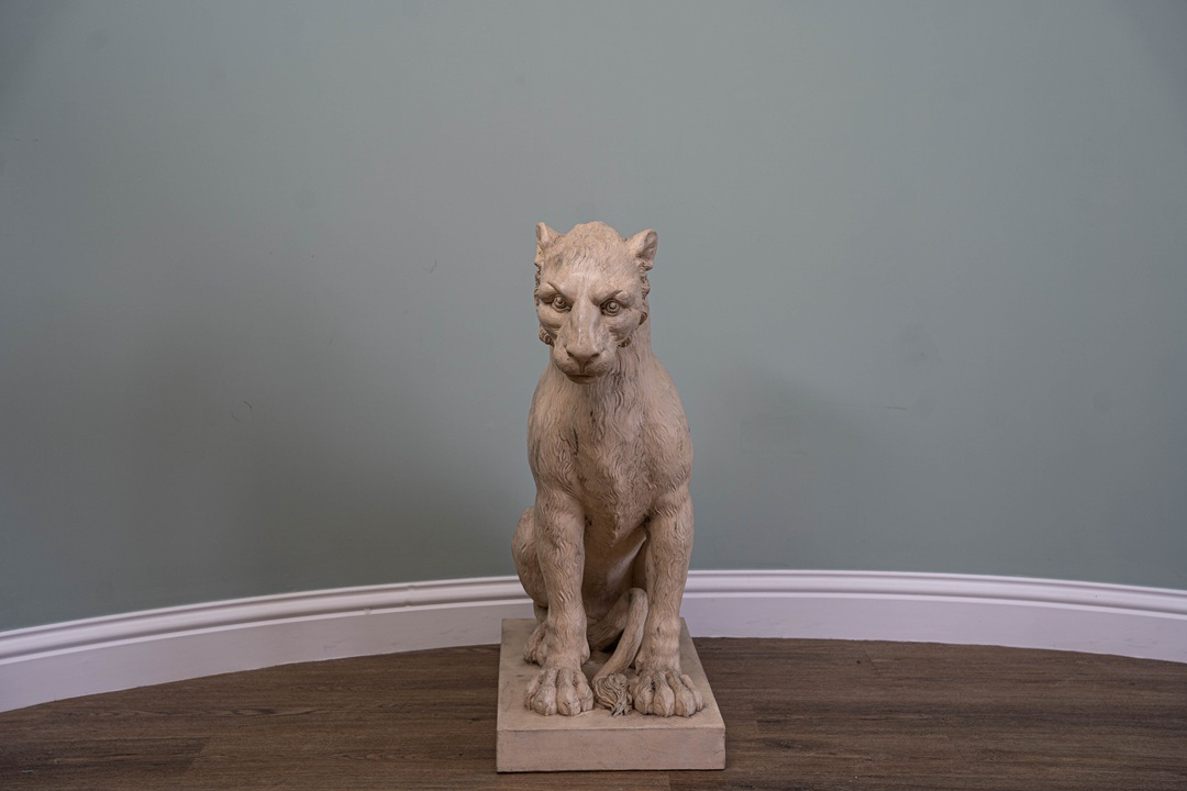 Coade stone garden statue tiger