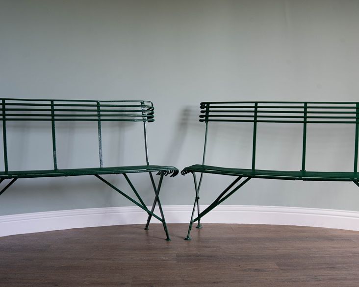 original antique but restored garden benches for sale