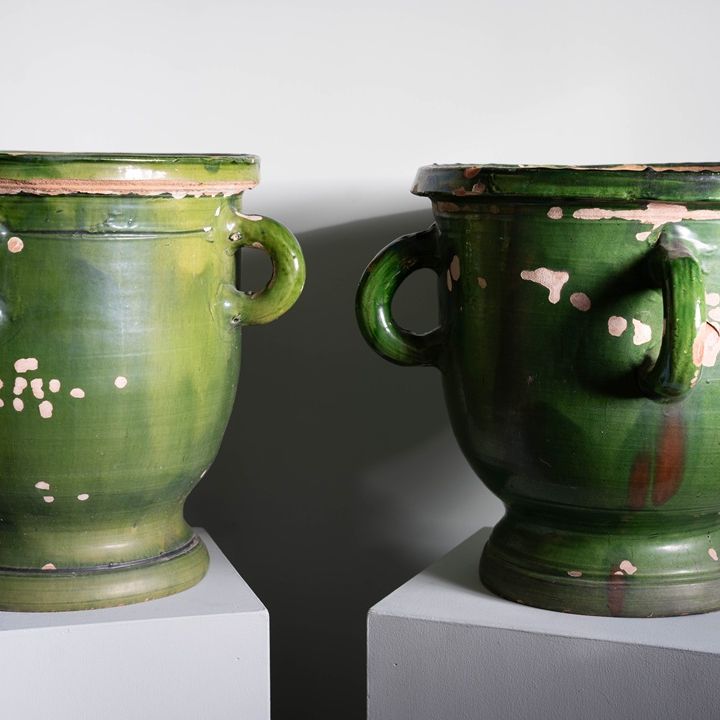 decorative antique French pottery for the home