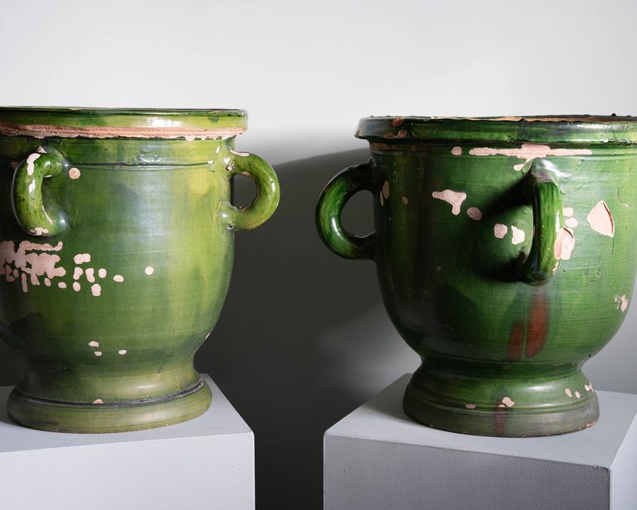 decorative antique French pottery for the home