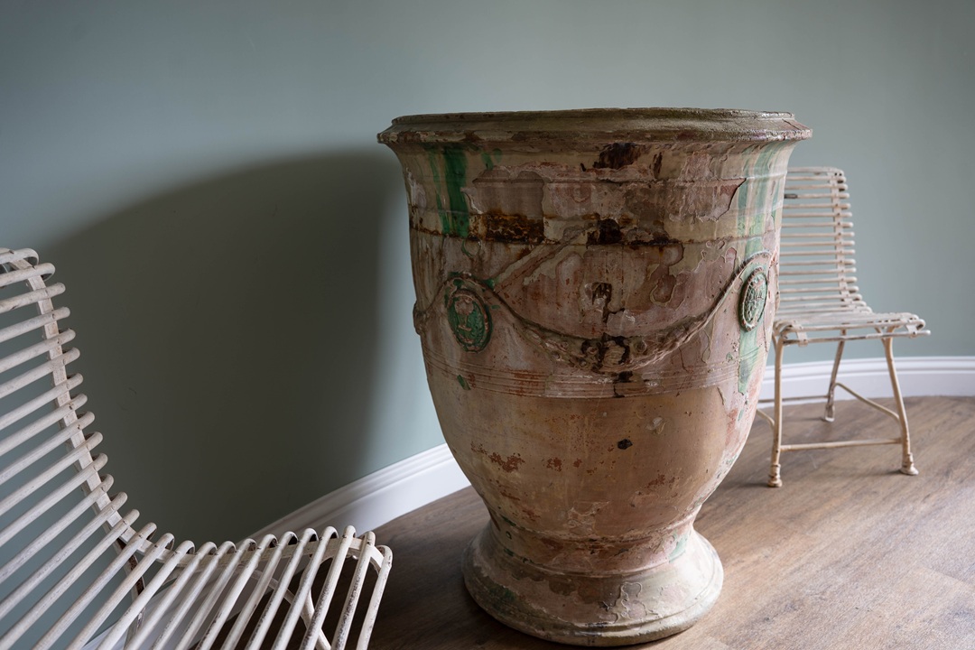 a rare French Anduze vase