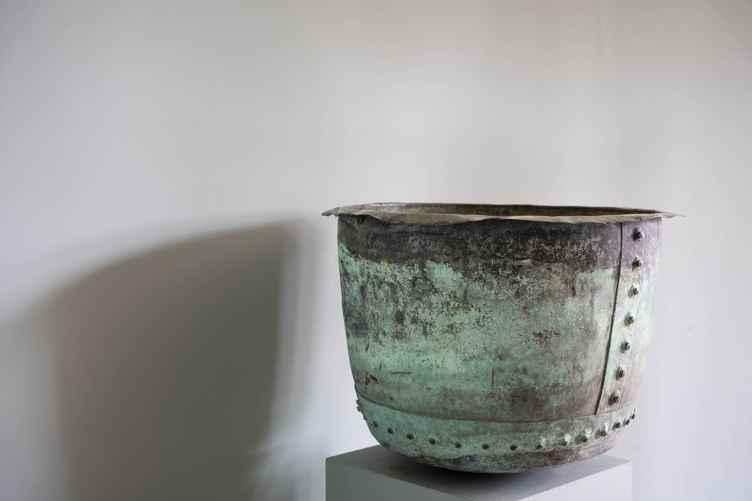 antique copper pot