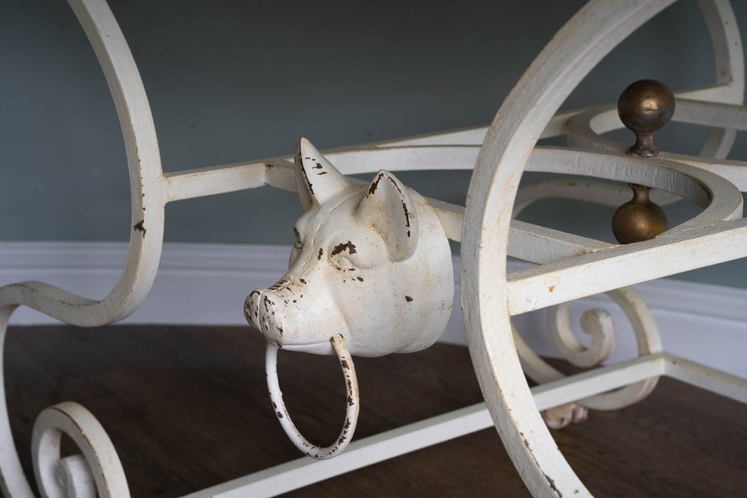 Antique French Iron Table - Image 2