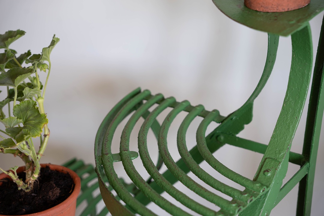 a pair of antique Arras corner plantstands