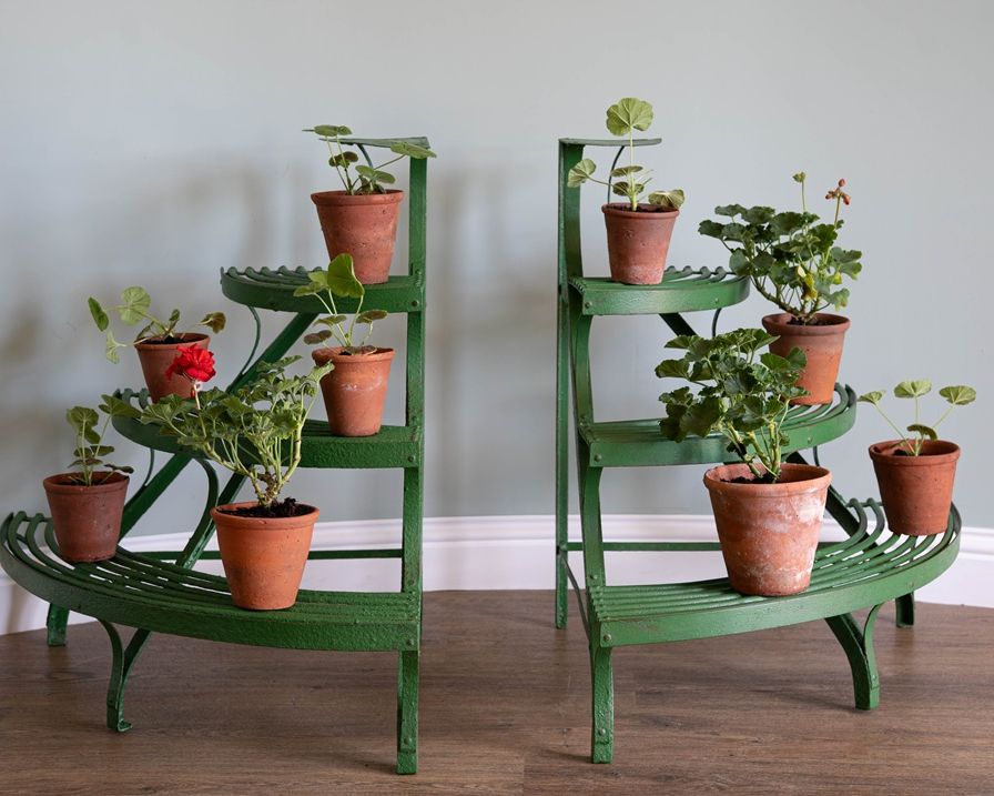antique Arras garden iron plantstands