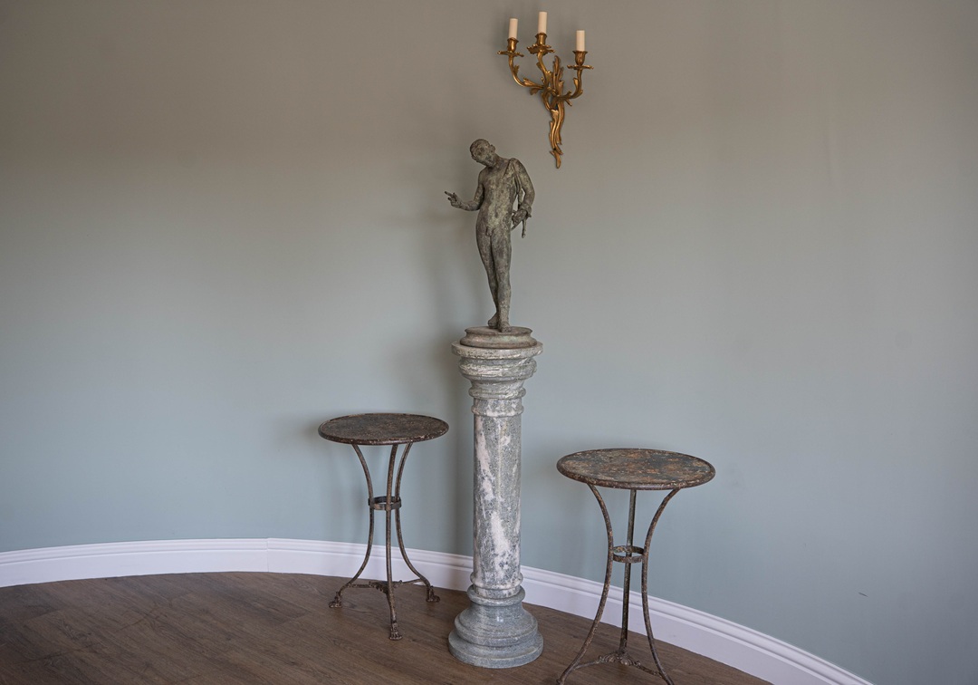 a bronze sculpture of Narcissus ideal for the garden or interior design
