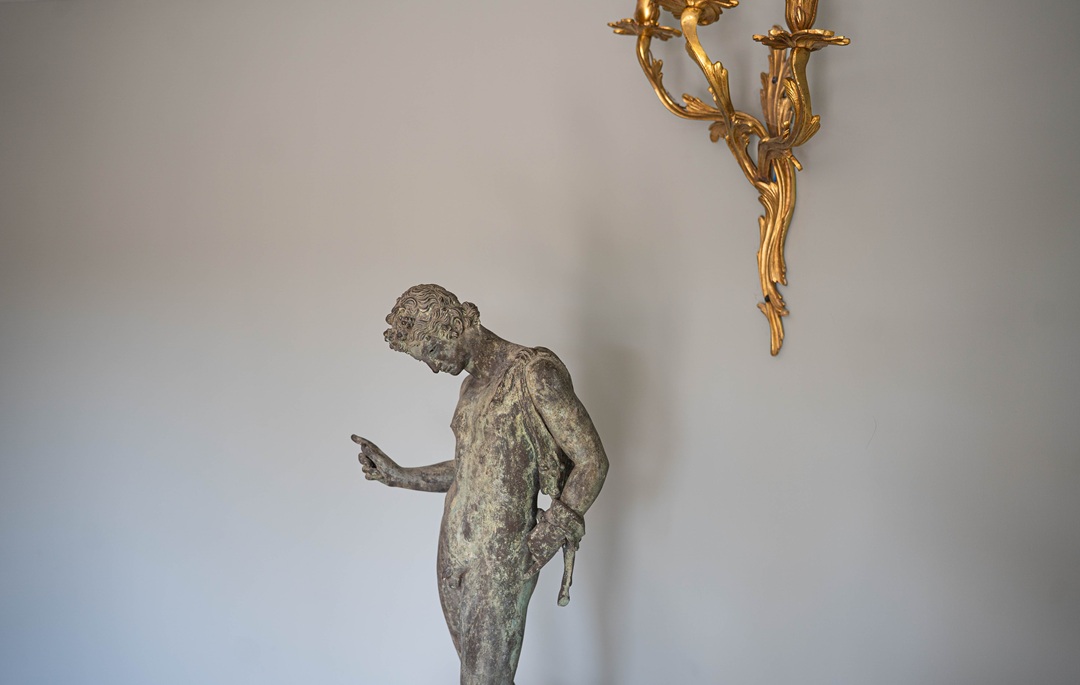 an antique bronze sculpture for sale
