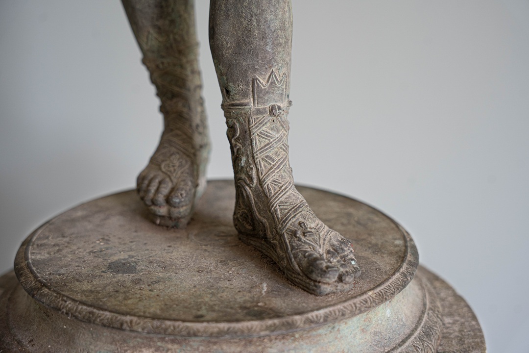 antique garden bronze sculpture