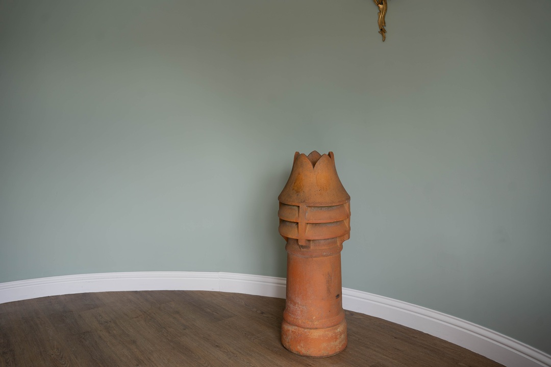 a decorative Victorian chimney pot