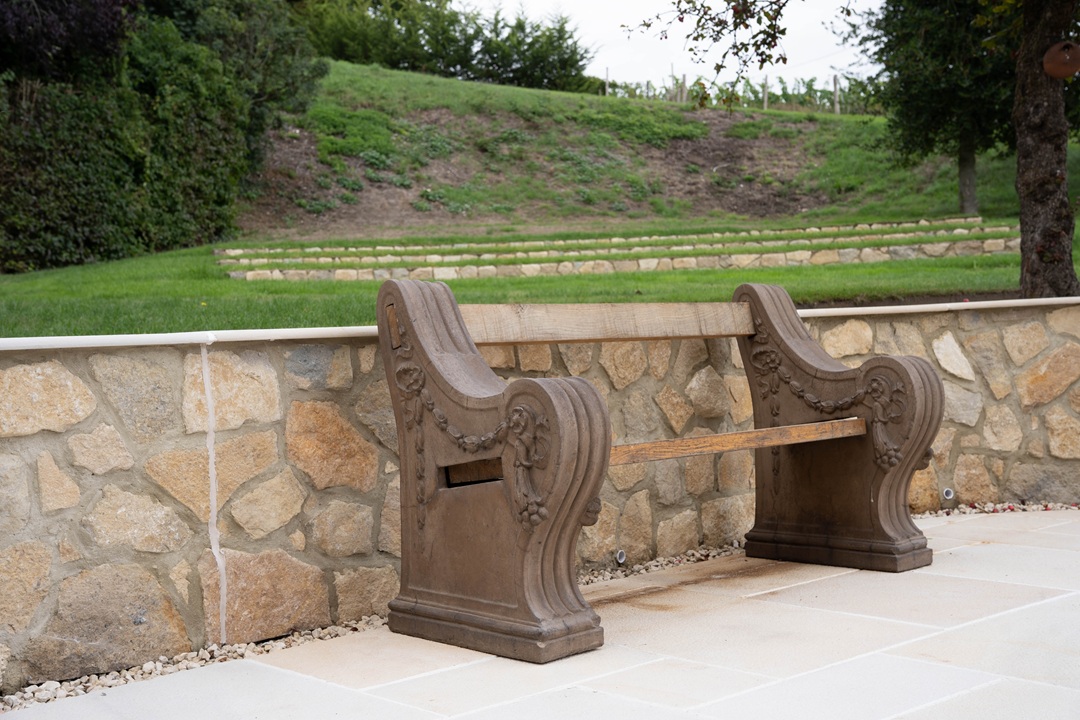 an antique garden bench for sale