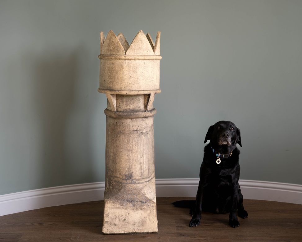 decorative antique chimney pot for the garden