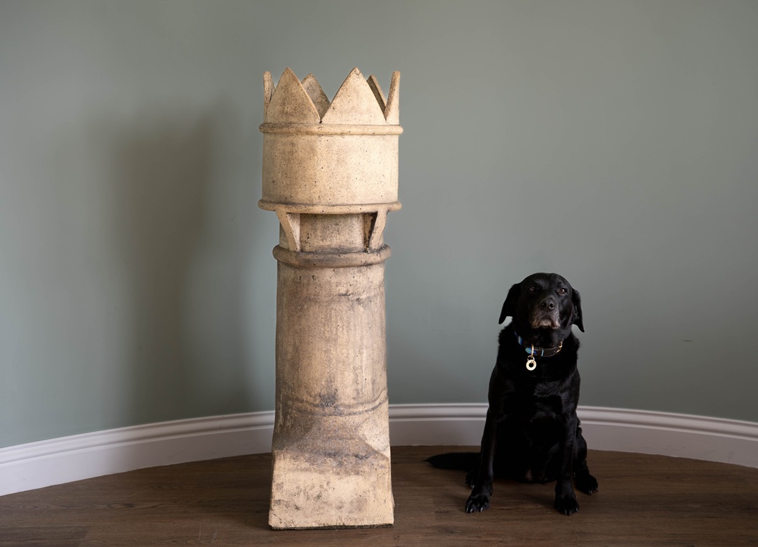 decorative antique chimney pot for the garden